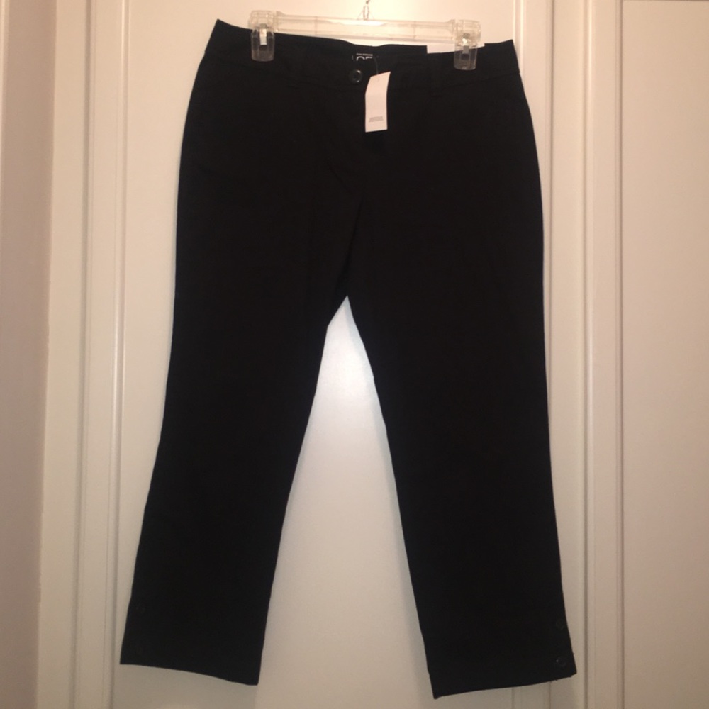 LOFT Black Original Crop Pants